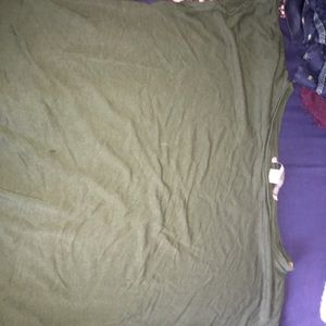 green open back tshirt